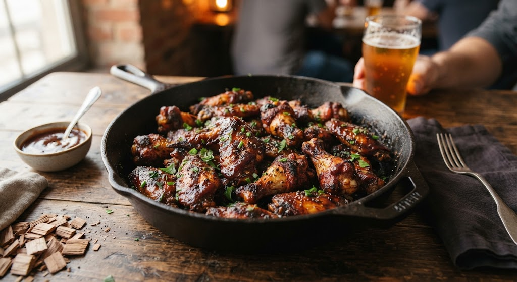 Smoked Garlic Honey Wings